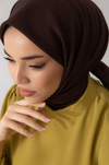 Silk Home Düz Twill Eşarp - Acı Kahve