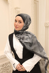 Silk Home Nariya Şal - 90006 - Siyah Füme