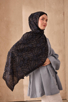 Silk Home Nariya Şal - 90009 - Siyah İndigo