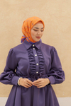 Silk Home Olinda Eşarp - Turuncu Mor