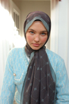 Silk Home Olinda Şal - 49003 - Kahve Mavi