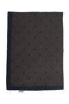 Silk Home Olinda Şal - 49003 - Koyu Kahve Antrasit