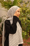 Silk Home Olinda Şal - 49005 - 02 Siyah Gri