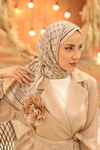 Silk Home Olinda Şal - 49005 - 34 Bej Gül Kurusu
