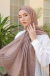 Silk Home Olinda Şal - Dalga Desenli - Cappuccino