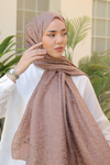 Silk Home Olinda Şal - Dalga Desenli - Cappuccino