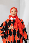 Silk Home Olinda Şal - Dalga Desenli - Mercan