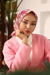 Silk Home Soft Eşarp - 1070 - Pembe Turuncu
