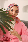 Silk Home Soft Eşarp - 1070 - Somon Pembe