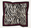 Silk Home Twill Eşarp - Zebra Desen - Fuşya