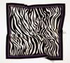 Silk Home Twill Eşarp - Zebra Desen - Mor