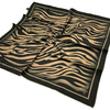 Silk Home Twill Eşarp - Zebra Desen - Siyah Kahve