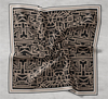 Silk Home Twill İpek Eşarp - 11391-13 Siyah Vizon