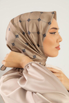 Silk Home Twill İpek Eşarp - 11392-17 Vizon Lacivert