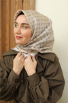 Silk Home Twill İpek Eşarp - 11393-09 Taş Füme