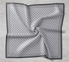 Silk Home Twill İpek Eşarp - 11393-17 Gümüş Siyah