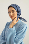 Silk Home Twill İpek Eşarp - 11393-20 Lacivert Mavi