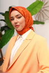 Silk Home Twill İpek Eşarp - 11393-31 Kiremit