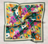 Silk Home Twill İpek Eşarp - 11410-17 Gri Fuşya Oranj