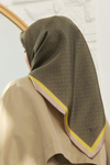 Silk Home Twill İpek Eşarp - 11414-05 Yağ Yeşili