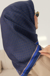 Silk Home Twill İpek Eşarp - 11414-15 Lacivert