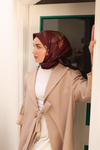 Silk Home Twill İpek Eşarp - 11441-06 Vişne