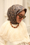 Silk Home Twill İpek Eşarp - 11451-14 Antrasit