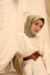 Silk Home Twill İpek Eşarp - 11464-06 Vizon Yeşil