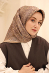 Silk Home Twill İpek Eşarp - 11464-12 Vizon