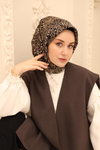 Silk Home Twill İpek Eşarp - 11464-30 Siyah Vizon