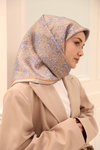 Silk Home Twill İpek Eşarp - 11464-45 Turuncu Gri