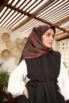 Silk Home Twill İpek Eşarp - 11468-23 Kiremit