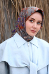 Silk Home Twill İpek Eşarp - 11469-43 Taba Gri