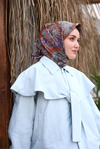 Silk Home Twill İpek Eşarp - 11469-43 Taba Gri