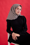 Silk Home Twill İpek Eşarp - 11479-02 Siyah Gri