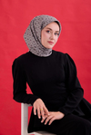 Silk Home Twill İpek Eşarp - 11479-10 Koyu Gri Gümüş