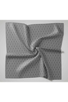 Silk Home Twill İpek Eşarp - 11479-10 Koyu Gri Gümüş