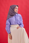 Silk Home Twill İpek Eşarp - 11479-36 Koyu Mor
