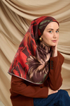 Silk Home Twill İpek Eşarp - 11480-42 Mürdüm Kırmızı