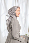 Silk Home Twill İpek Eşarp - 11539-02 Koyu Gri