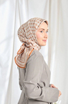 Silk Home Twill İpek Eşarp - 11539-05 Taş