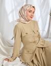 Silk Home Twill İpek Eşarp - 11548-18 Pudra