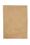 Vakko Pamuk İpek Şal - Monogram - Soft Camel