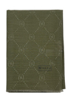 Vakko Pamuk İpek Şal - Monogram - Soft Haki