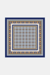 Vakko Twill İpek Eşarp - 2688-53 Lacivert Bej