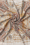 Vakko Twill İpek Eşarp - 2688-71 Bej