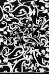 Vakko Twill İpek Eşarp - 2688-73 Siyah Beyaz