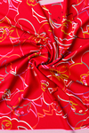 Vakko Twill İpek Eşarp - 2688-80 Kırmızı