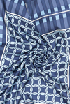 Vakko Twill İpek Eşarp - 40421 - Açık Lacivert
