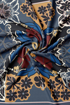 Vakko Twill İpek Eşarp - 41032-81 Gri